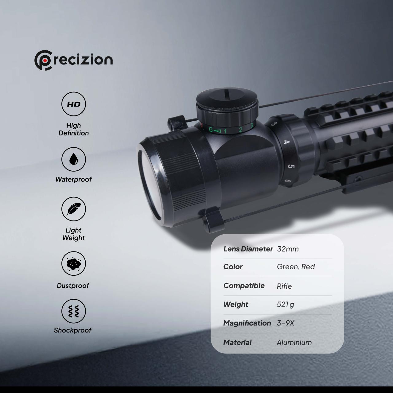 RIFLE SCOPE 3-9X32 YG