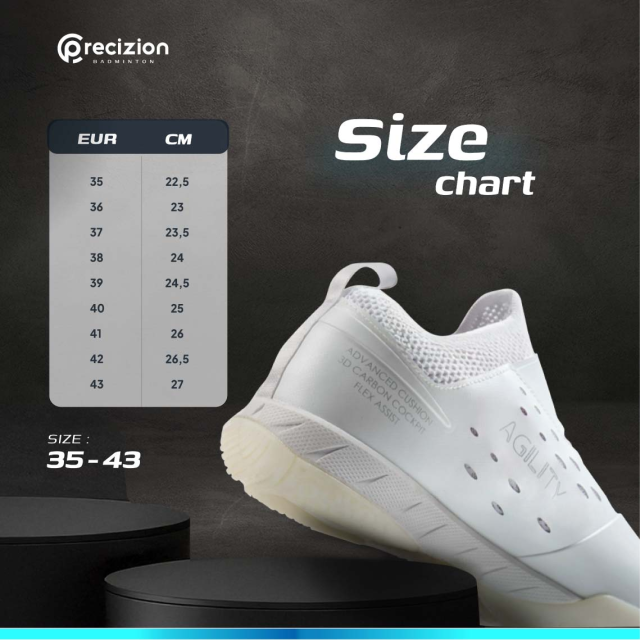 Sepatu Badminton AGILITY (WHITE)