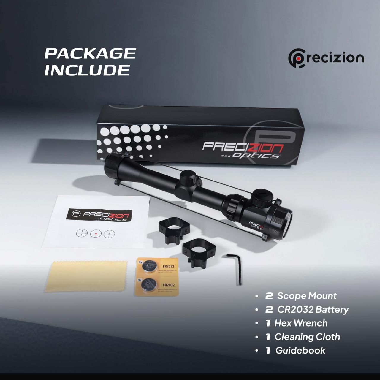 RIFLE SCOPE 3-9X32 EG