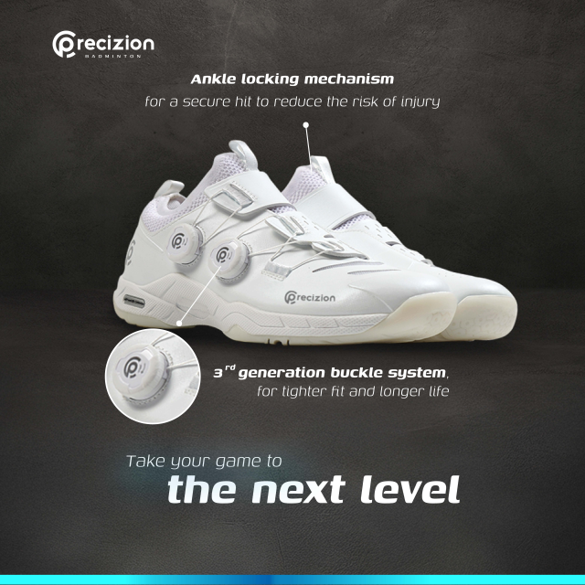 Sepatu Badminton AGILITY (WHITE)