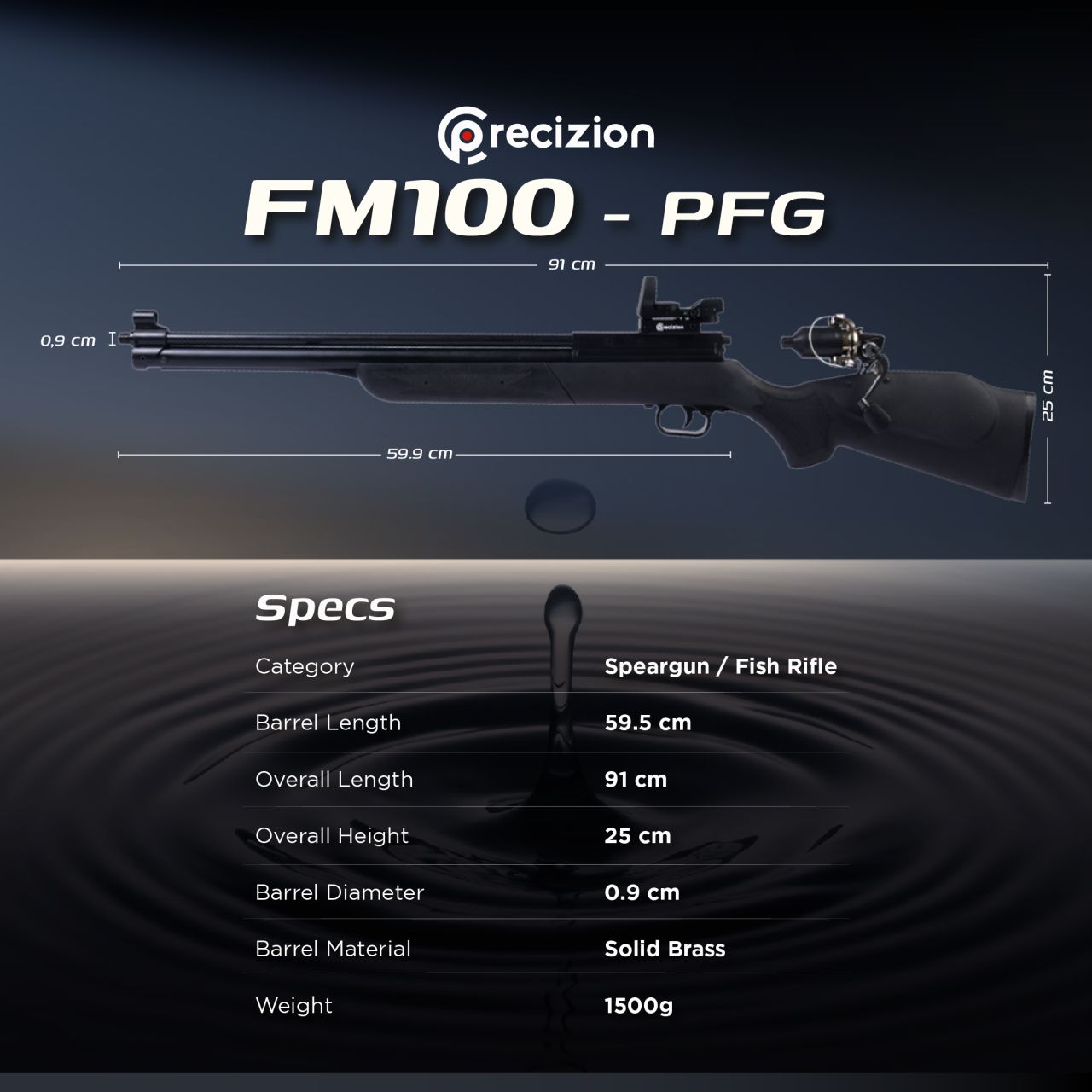 PNEUMATIC FISH GUN - FM100