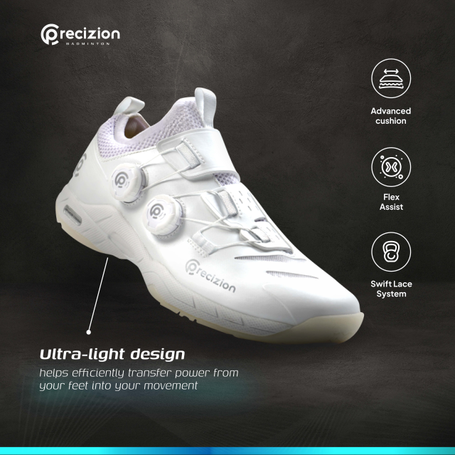 Sepatu Badminton AGILITY (WHITE)