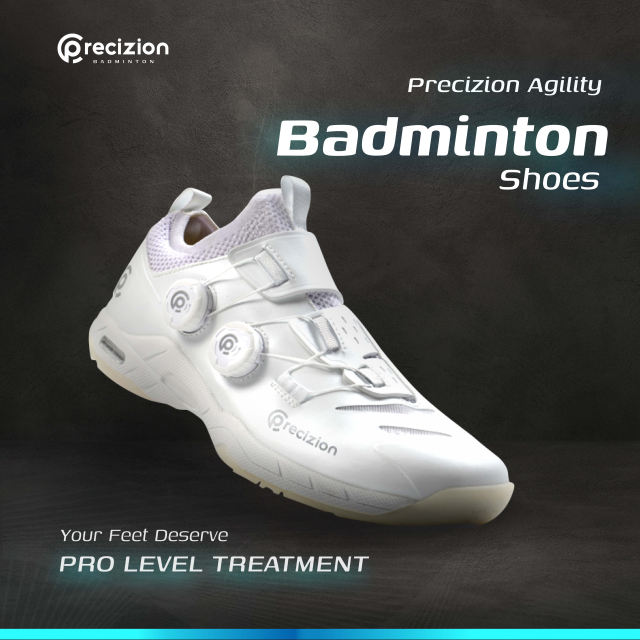 Sepatu Badminton AGILITY (WHITE)