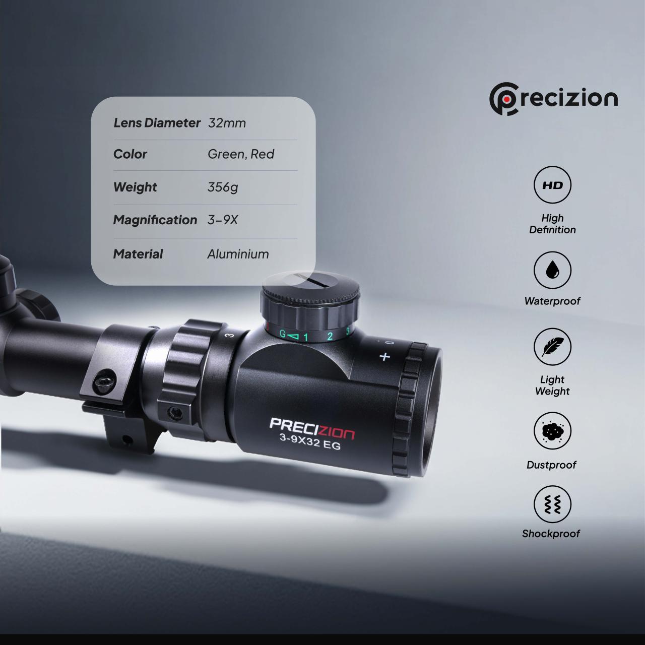 RIFLE SCOPE 3-9X32 EG