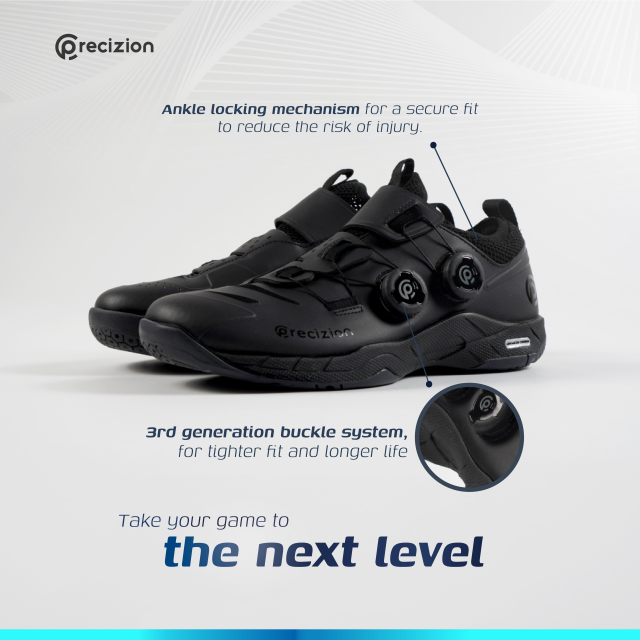 Sepatu Badminton AGILITY (BLACK)